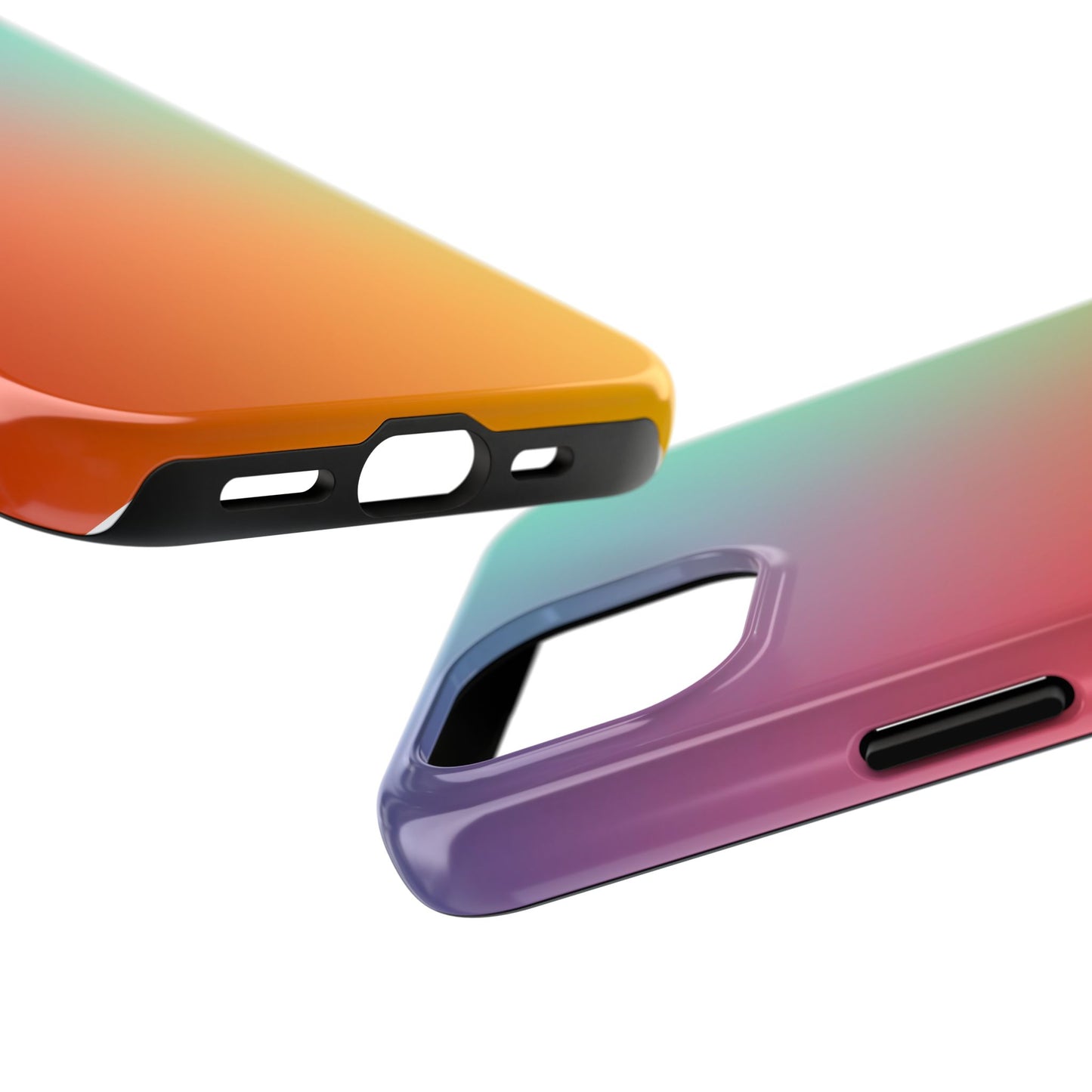 Gradient Tough Phone Cases for Protection, Rainbow Phone Cover, Customized Phone Case, Trendy Tech Accessory, Gift for Tech Lovers