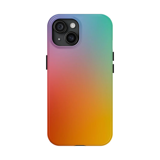 Gradient Tough Phone Cases for Protection, Rainbow Phone Cover, Customized Phone Case, Trendy Tech Accessory, Gift for Tech Lovers