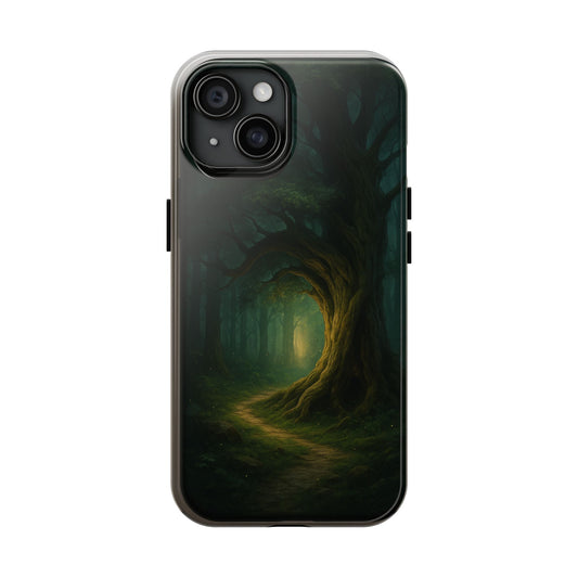 Enchanted Forest Tough Phone Cases, Unique Phone Cover, Nature Lover Gift, Durable Phone Case, Forest Art Protection